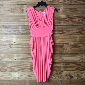 Spiegel Asymmetrical Coral Dress